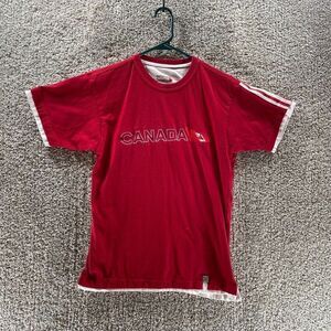 Canada Shirt Adult Extra Small Red Cotton Short Sleeve Its Fun To‎ Be Canadian